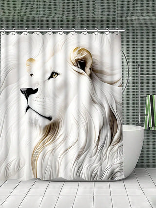 Lion King Pattern Shower Curtain Set