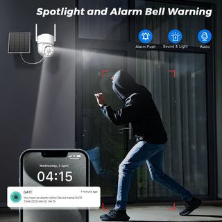 Wireless Solar WiFi Recording Surveillance Camera