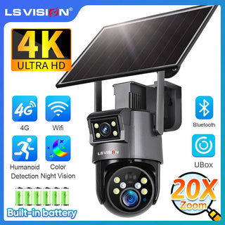 Dual Screen Solar Security Camera
