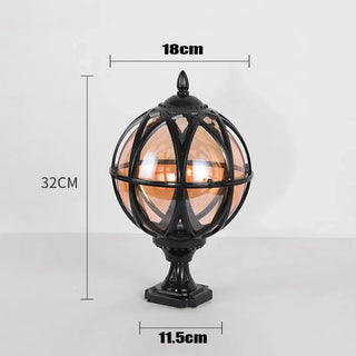 Round Ball Yard Post Pillar Lamp