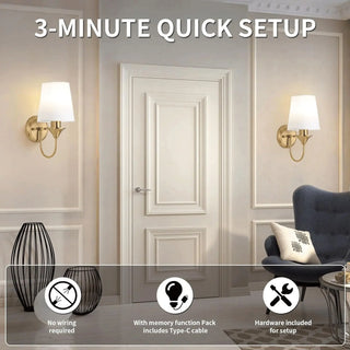 Wireless Battery Operated Wall Lights