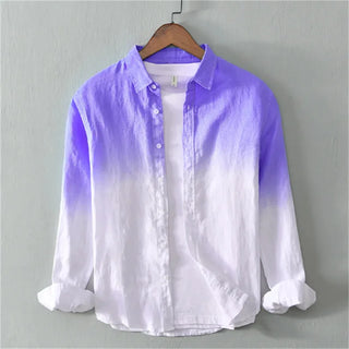 Men's 3D Printed Fashion Linen Shirt