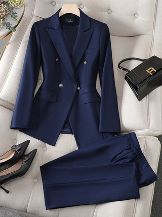 Office Ladies Business Wear Pants Suit
