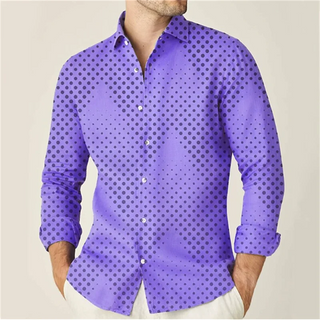 Men's Geometric Designer Print Shirt