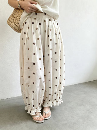 Elastic Waist Vintage Wide Leg Pants