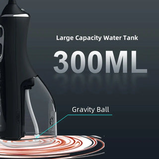 Oral Irrigator Tooth Scaler 5-speed Adjustment Water Flosser Portable Dental Water Jet 350ML IPX6 Waterproof Teeth Cleaner