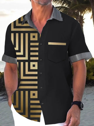 Leisure Street Walk Hawaiian Printed Full Open Button Shirt - Epictzar Intl.