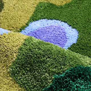 Handmade 3D Moss Tufted Area Rug