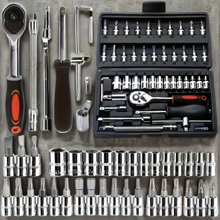 Durable Steel Ratchet Wrench Socket Set