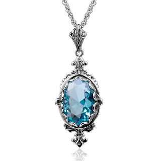 Trendy Garnet Vintage Wedding Pendant