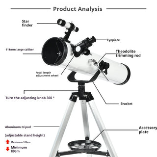 Space Refractor Astronomy Bird Watching Telescope