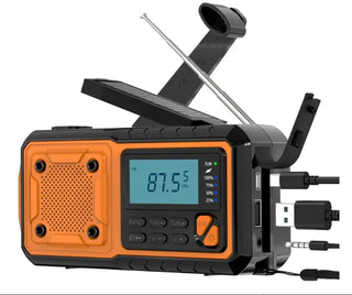 Solar Power Hand Crank Charging Emergency Radio