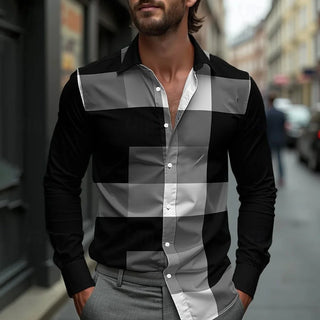 Checkered Print Cardigan Street Social Shirt