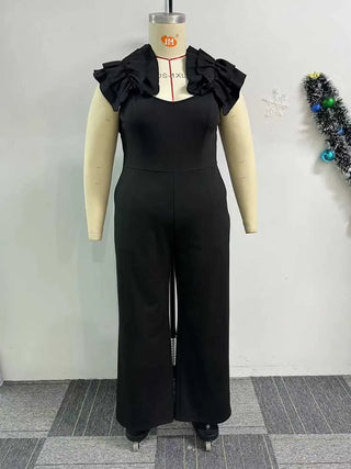 Women Elegant One Piece Zipper Jumpsuit
