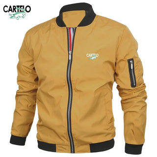 CARTELO Men's High Quality V-neck Jacket Spring and Autumn Trend Fashion Sports and Leisure Jacket Top