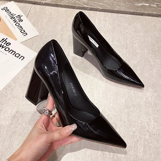 Slip-On Chunky Heels Wedding Shoes