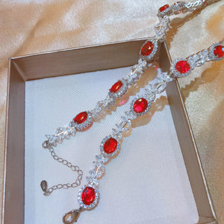 Luxury Ruby Diamond Chocker Necklace