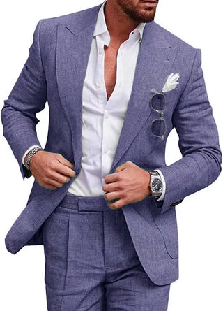 Luxury Brand Linen Business Suit