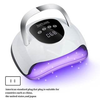 Professional 220W UV LED Nail Dryer With 57 Lamp Beads Smart Sensor Fast Curing Nail Lamp For Gel Polish Salon And Home Manicure