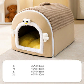 Warm Plush Cushion Fluffy Pet House
