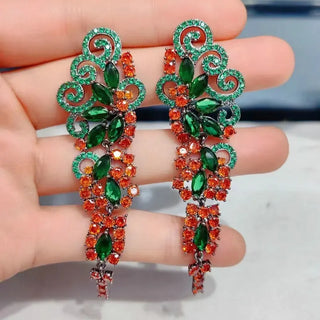 Luxury Cubic Zirconia Long Earring