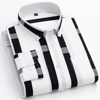 Business Men Anti-wrinkle Striped Shirt
