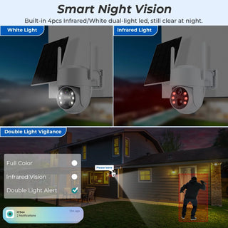Wireless Outdoor WiFi Solar Surveillance Camera