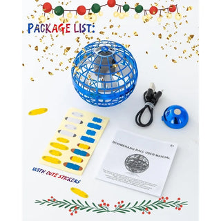 2025 Latest Cool Boys Toys Flying Orb Ball Toys for Ages 8-13 Hand Controlled Boomerang Hover Ball Mini Drone Flying Spinner UFO