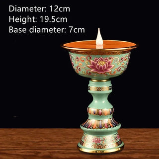Acrylic Butter Enamel Simulated Candlestick