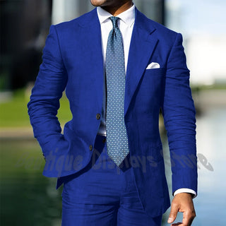 Single Breasted Wedding Party 2Pcs Outfits Suit