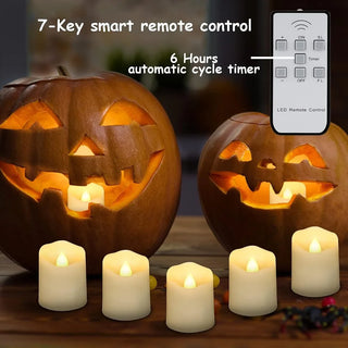 Rechargeable Flickering Flames Wedding Candles
