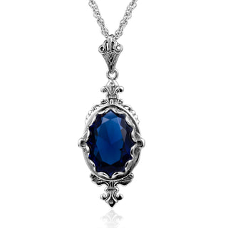 Trendy Garnet Vintage Wedding Pendant