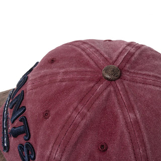 CNTANG PU Leather Washing Cotton Men Baseball Cap Letter Embroidery Women's Caps Summer Casual Unisex Sun Visor Hat Adjustable