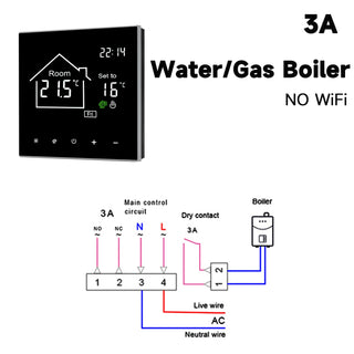 LCD Display Touch Screen Smart Thermostat