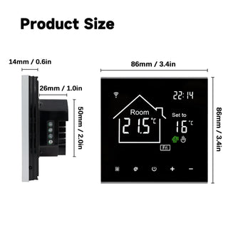 LCD Display Touch Screen Smart Thermostat