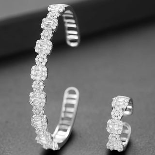 GODKI Luxury Trendy Saudi Arabia Bangle Ring  Jewelry Sets For Women Wedding Party Indian Dubai brincos para as mulheres 2023