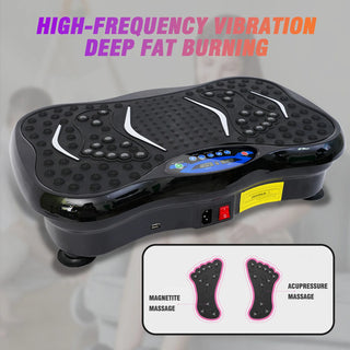 Vibration Plate Exercise Machine Fat-Burning Full Body Workout Power Vibration n Resistance Bands Fitness Equipmen Weight Loss