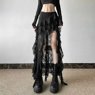 French Sweet Princess Lace Skirt