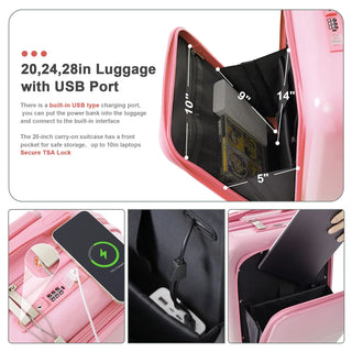 Airline Certified Carry On Luggage Set