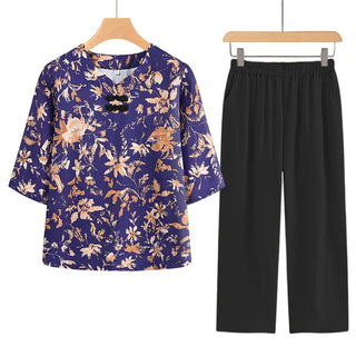 Casual Printed Sleepwear Pajamas Set