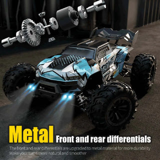 Teeggi 16101 /16102 PRO 1:16 High Speed RC Car With LED Light Drift 70KM/H 4WD RC Off-Road Car Monster Truck Toy For Kid Gifts