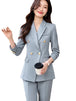 Blue Pant Suit 1