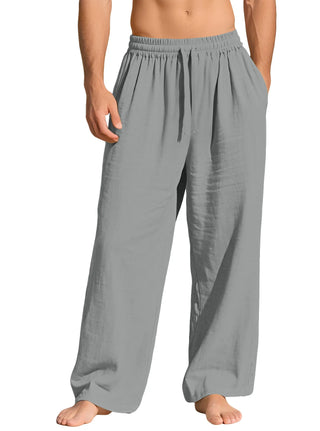 Beach Joggers Linen Baggy Pants