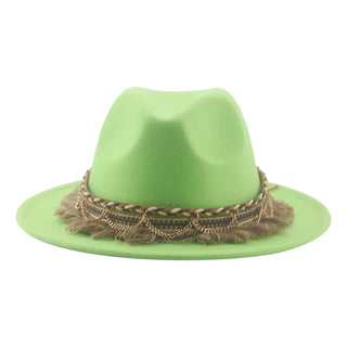 Luxury  Vintage Felted Fedora Hat