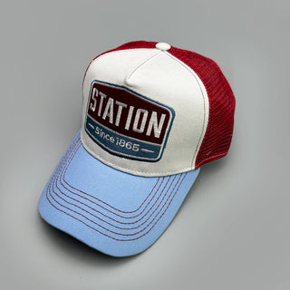 Color Block Letter Embroidery Baseball Hats New Unisex Sunshade Casual Breathable Hip Hop Fashion Mesh Versatile Trucker Caps