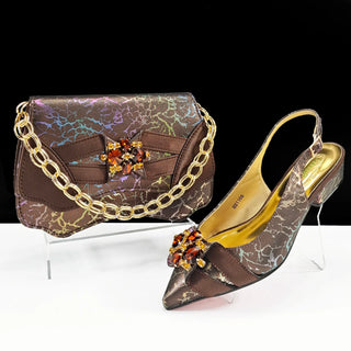 Italian Design Fashion Shoes & Matching Bag Set