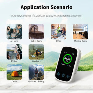 Carbon Dioxide Detector 3 In 1 Air Quality Monitor