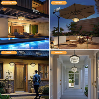 Adjustable Color Changing Solar Garden Lamp