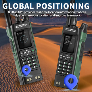 Multi Band GPS Bluetooth Programming Walkie Talkie