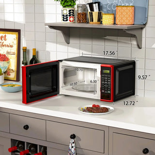 Countertop microwave, 700W, red